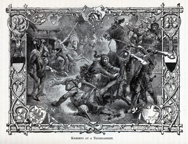 Knights at a Tournament, 1881. Artist: Vogel, Hermann (1854-1921)