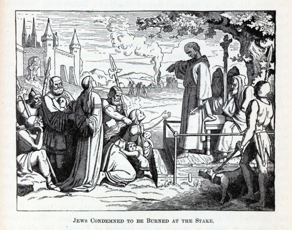 Jews Condemned to be Burned at the Stake, 1882. Artist: Anonymous