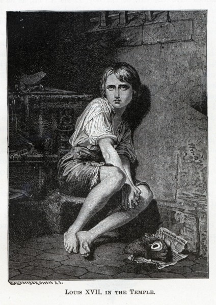Louis XVII in the Temple, 1882. Artist: Oertel, Kaspar (1840-?)