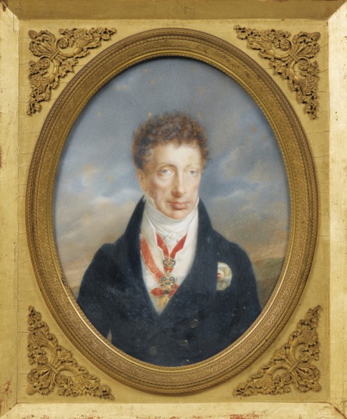 Archduke Charles of Austria (1771-1847), Duke of Teschen, c. 1823. Artist: Lieder, Friedrich Johan Gottlieb (1780-1859)