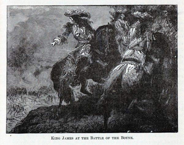 King James at the Battle of the Boyne, 1882. Artist: Anonymous