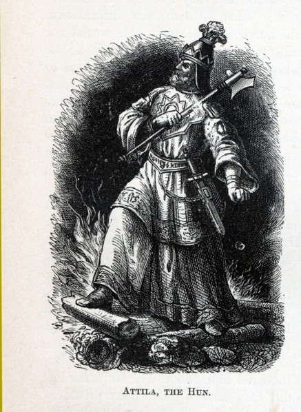Attila the Hun, 1882. Artist: Anonymous