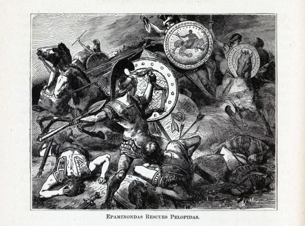 Epaminondas Rescues Pelopidas, 1882. Artist: Vogel, Hermann (1854-1921)