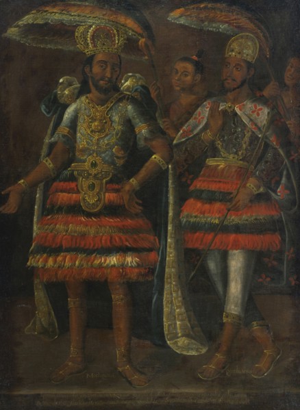 Portrait of Moctezuma and Cuauhtémoc, 17th century. Artist: Anonymous