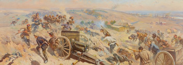 Tsaritsyn Defense. Artist: Grekov, Mitrofan Borisovich (1882-1934)