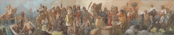 The History of Trade, 1898. Artist: Karasin, Nikolai Nikolayevich (1842-1908)