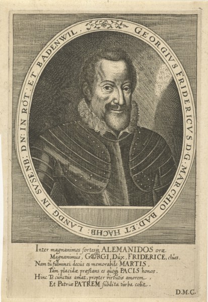 George Frederick of Baden-Durlach (1573-1638), c. 1610. Artist: Custos, Dominicus (1560-1612)
