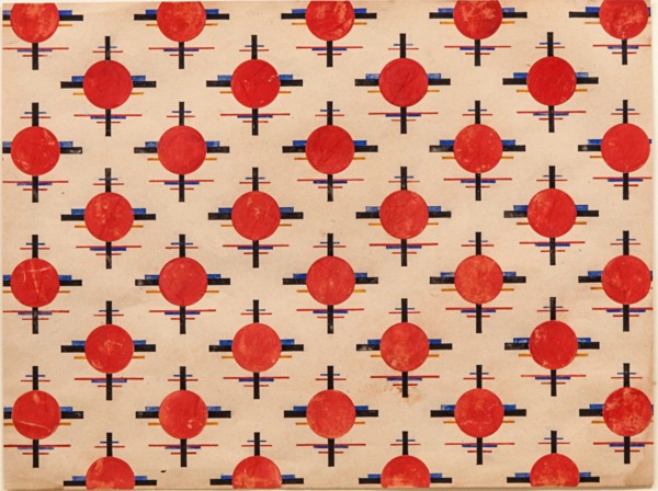 Suprematist Pattern. Fabric design, ca 1921. Artist: Chashnik, Ilya Grigoryevich (1902-1929)