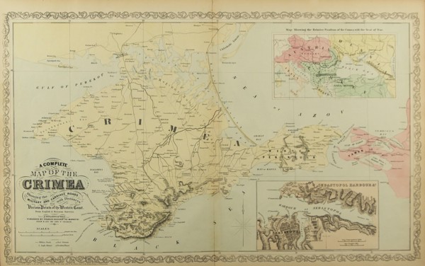 Map of the Crimea.  Artist: Anonymous master
