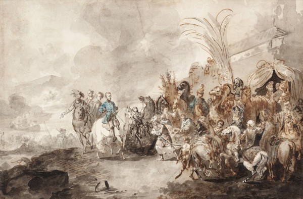 King Charles XII at Bender.