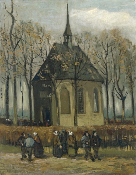 Congregation Leaving the Reformed Church in Nuenen, 1884-1885.