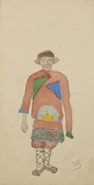 Costume design for the opera Snow Maiden by N, Rimsky-Korsakov, 1910s.