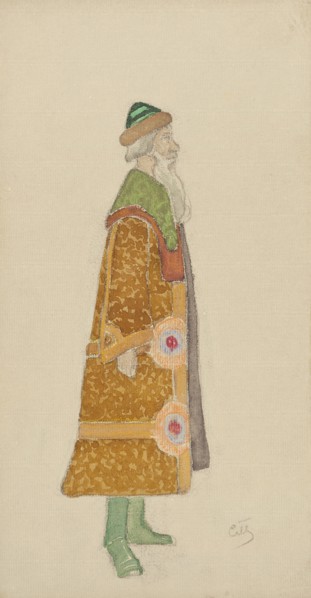 Costume design for the opera Snow Maiden by N, Rimsky-Korsakov, 1910s.