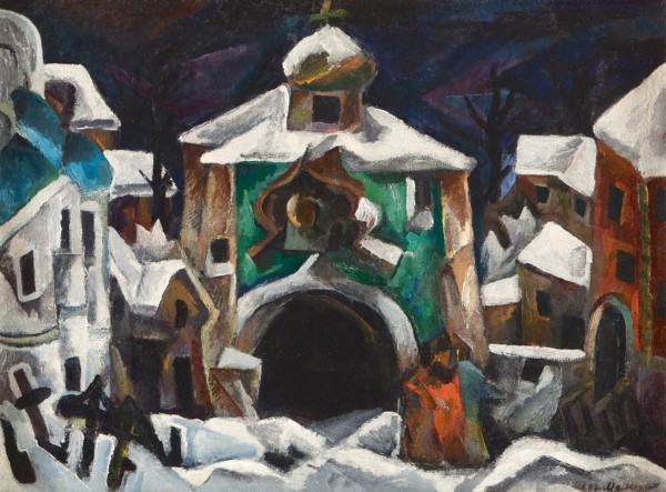 Stage design for the opera Boris Godunov by M, Mussorgsky, 1915-1916.