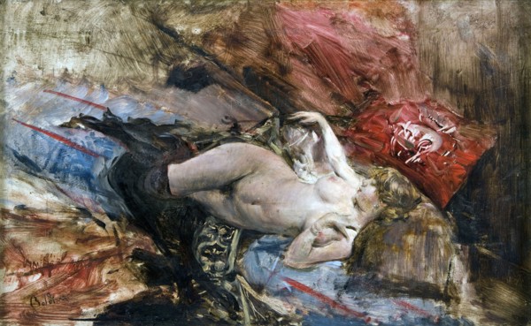 Nude with black stockings, 1884.