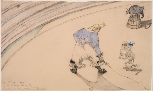 At the Circus: Clown Footit, 1899.