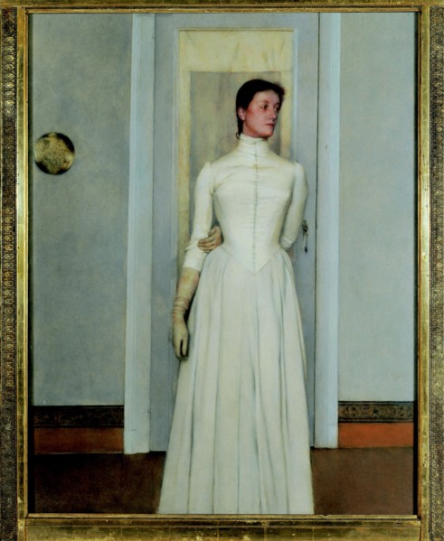 Portrait of Marguerite Khnopff, 1887.