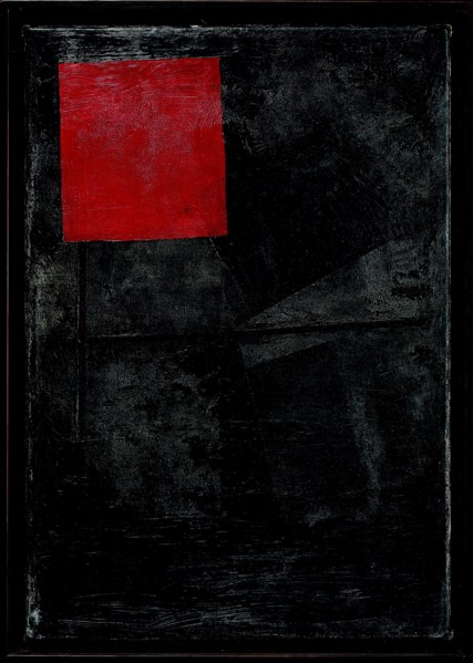 Red square on a black background, 1920-1924.