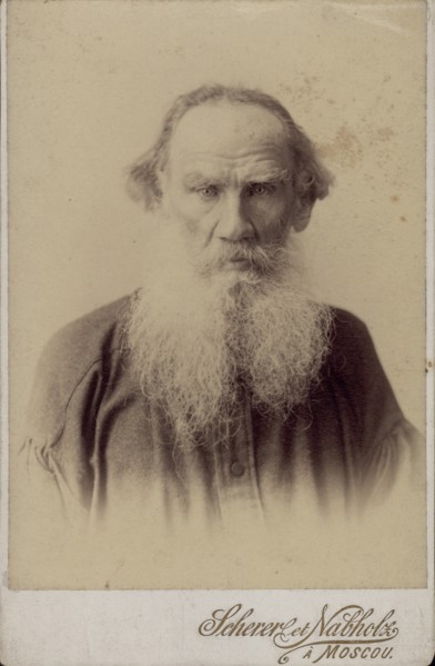 Portrait of the author Count Lev Nikolayevich Tolstoy (1828-1910).