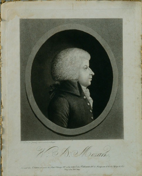 Portrait of the composer Wolfgang Amadeus Mozart (1756-1791).