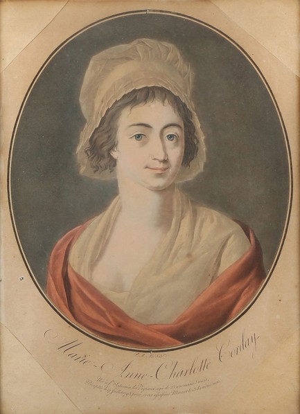 Portrait of Charlotte Corday (1768-1793).