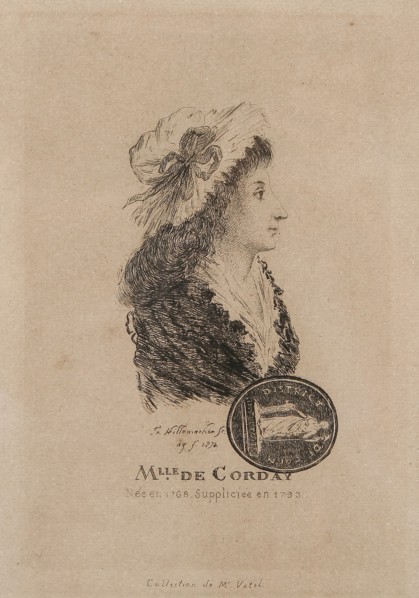 Portrait of Charlotte Corday (1768-1793).