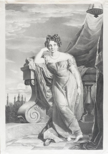 Portrait of Countess Agrafena Fyodorovna Zakrevskaya (1800-1879).