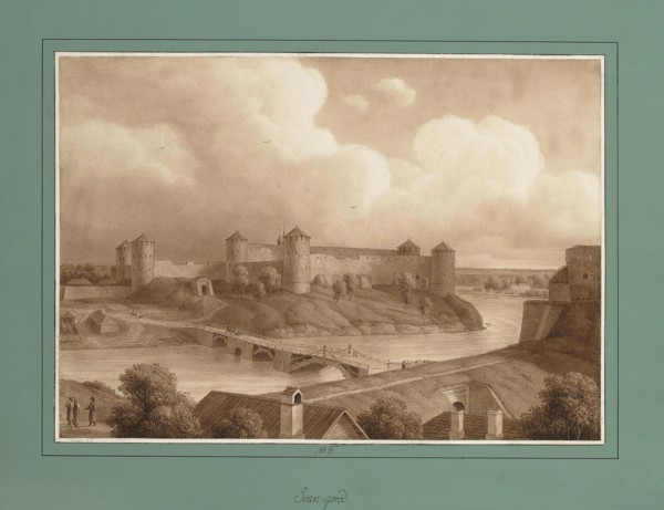 View of the Ivangorod Fortress.