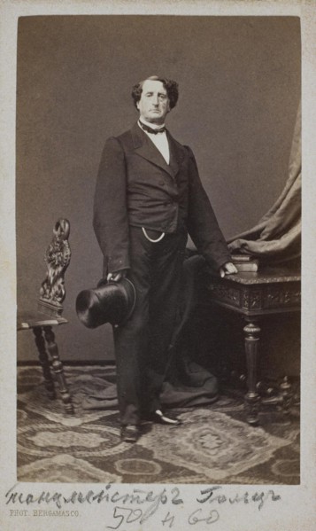 Portrait of Ballet dancer Nikolai Osipovich Goltz (1800-1880).