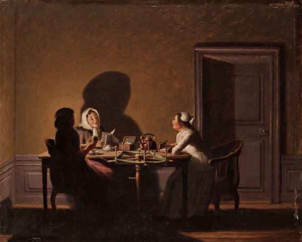 Reading by Candlelight.