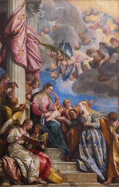 The Mystical Marriage of Saint Catherine.