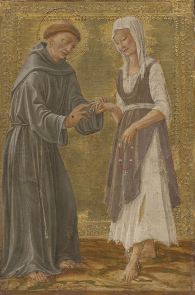 The Sacred Exchange between Saint Francis and Lady Poverty.