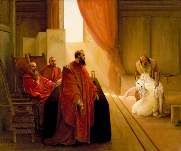 Valenza Gradenigo before the Inquisition.
