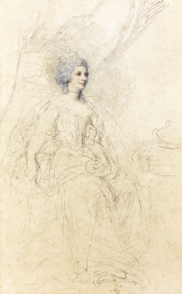 Portrait of Charlotte of Mecklenburg-Strelitz (1744-1818), wife of King George III of England.