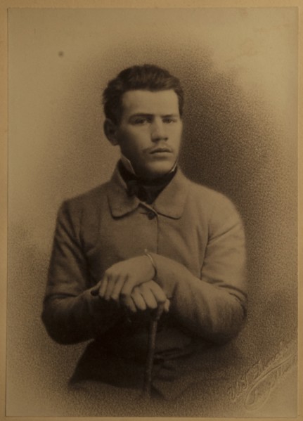Portrait of the author Count Lev Nikolayevich Tolstoy (1828-1910).