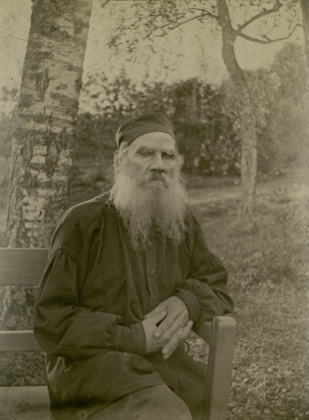 Portrait of the author Count Lev Nikolayevich Tolstoy (1828-1910).