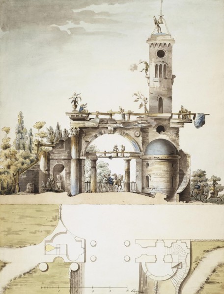 Project for the Ruins Pavilion in the Park at Tsarskoye Selo.