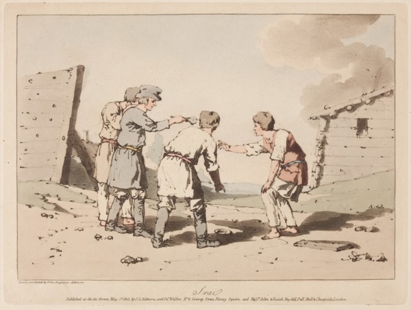 Boys playing Knucklebones (Babki).
