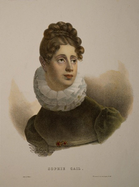 Portrait of the singer and composer Edmée Sophie Gail (1775-1819).