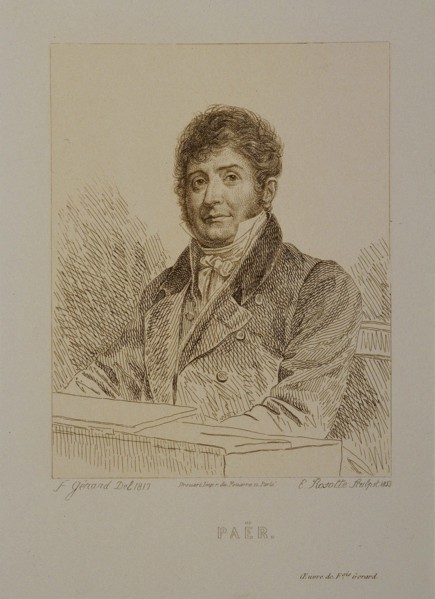 Portrait of the composer Ferdinando Paër (1771-1839).