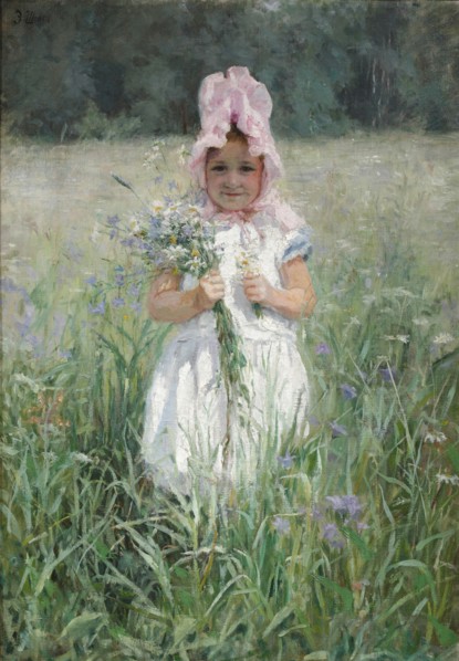 Portrait of the daughter of Vasily Polenov.