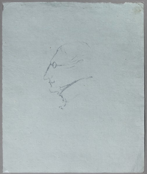 Nikolai Gogol with glasses.
