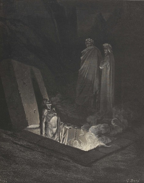 Inferno. Illustration to the Divine Comedy by Dante Alighieri.