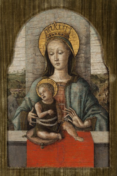 The Virgin and Child.