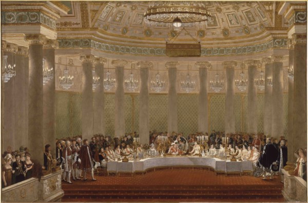 The marriage banquet of Napoleon I and Marie-Louise of Austria April 2, 1810.