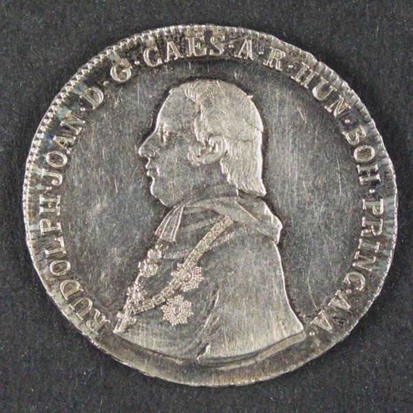The Slovak thaler of the enthronement of Archduke Rudolph as Archbishop.