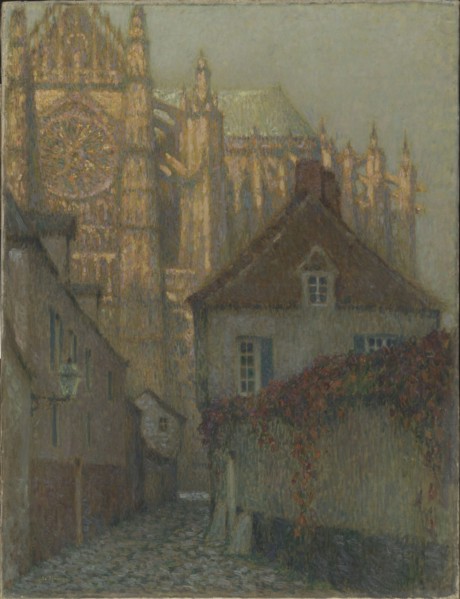 The Beauvais Cathedral at sunset.