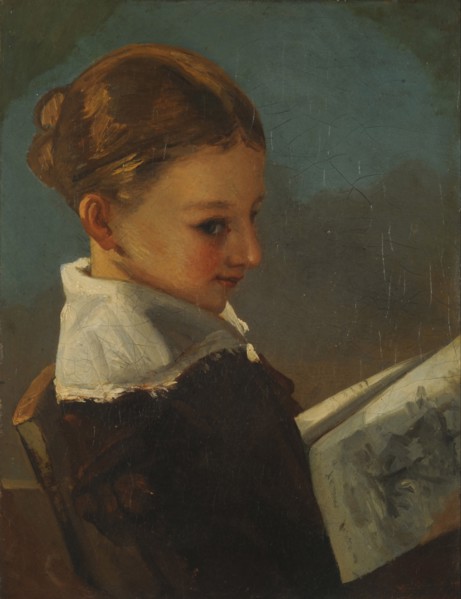 Julieta Courbet at ten years old.