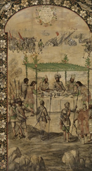 The Conquest of Mexico by Hernan Cortés.