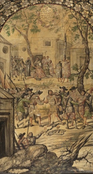 The Conquest of Mexico by Hernan Cortés.